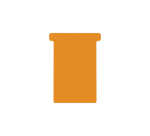 Fiche-T pour planning Djois Format 3 77mm orange 100 pièces