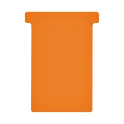 Fiche-T pour planning Jalema format 3 77mm orange