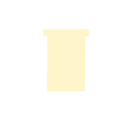 T-Card for Djois planning Format 3 77mm beige 100 pieces