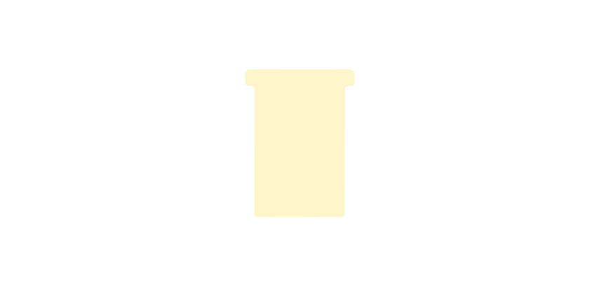 T-Card for Djois planning Format 3 77mm beige 100 pieces