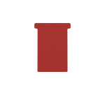 Fiche-T pour planning Djois Format 3 77mm rouge 100 pièces