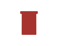 Fiche-T pour planning Djois Format 3 77mm rouge 100 pièces