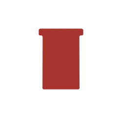 Fiche-T pour planning Djois Format 3 77mm rouge 100 pièces