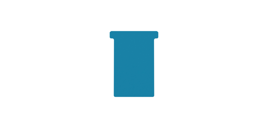 Fiche-T pour planning Djois Format 3 77mm bleu 100 pièces