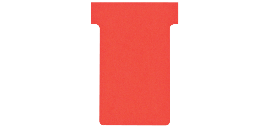 Fiche-T planning Nobo n°2 48mm rouge 100 pièces