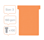Planbord T-kaart Nobo nr 3 80mm oranje