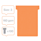 Fiche T indice 3 / 92 mm orange