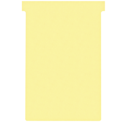 T-kaart Nobo nr.4 112mm geel 100 stuks