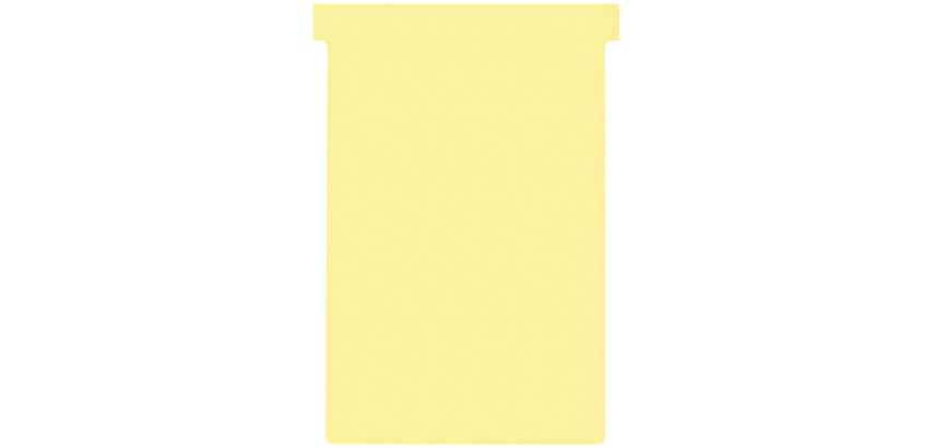 Fiche-T planning Nobo n°4 112mm jaune 100 pièces