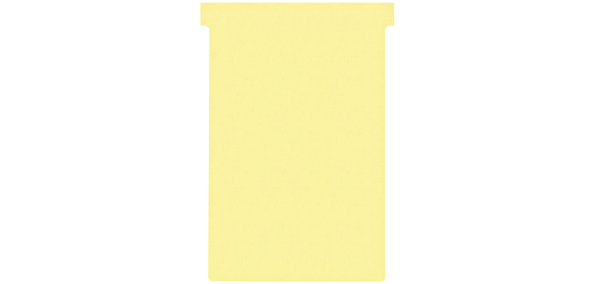 Fiche-T planning Nobo n°4 112mm jaune 100 pièces