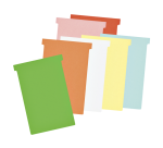 Nobo T-planbordkaarten index 4, ft 180 x 124 mm, lichtblauw