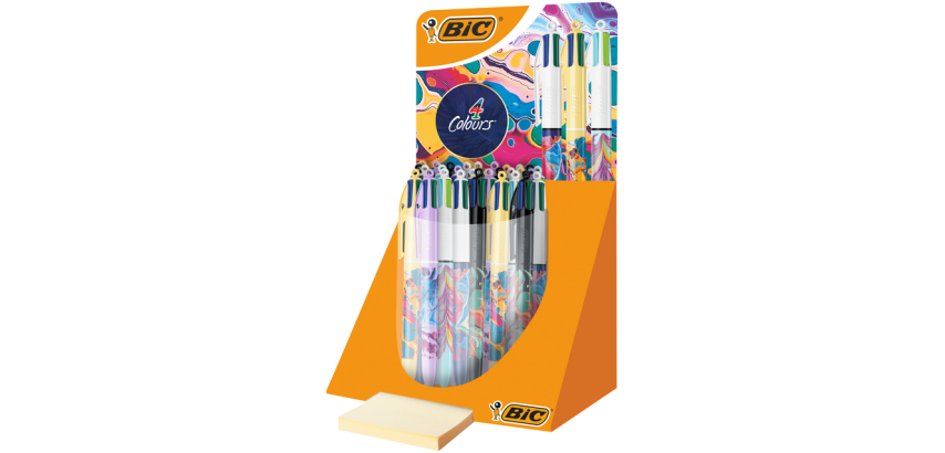 Balpen Bic 4kleuren medium Hydro ass