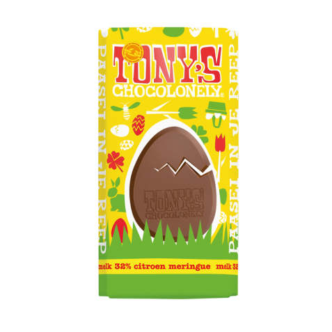 Chocolat de Pâques Tony's Chocolonely tablette lait citron & méringue