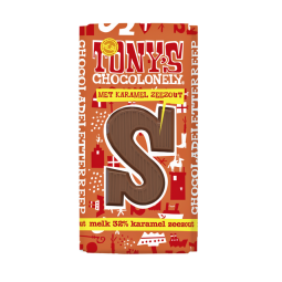 Chocolat Tony's Chocolonely lait caramel sel marin 80g