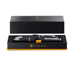 Schrijfset Cross balpen en vulpen Calais medium mat zwart