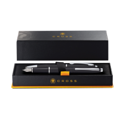 Set écriture stylo bille et stylo plume Cross Calais M Mat noir