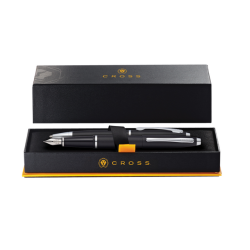 Set écriture stylo bille et stylo plume Cross Calais M Mat noir