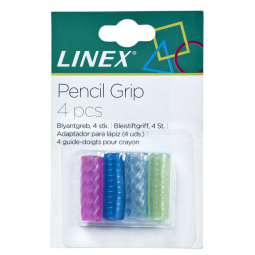 Grip voor pen- en potlood Linex assorti pak à 4 stuks
