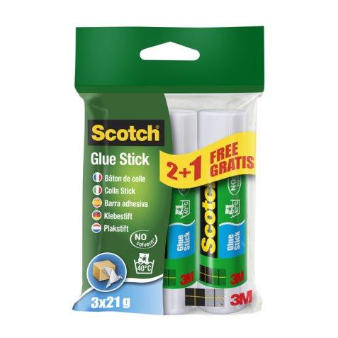 Bâton de colle Scotch 21g 2+1 gratuit