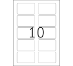 Etikettenaufkleber HERMA 4514 80x50mm weiß