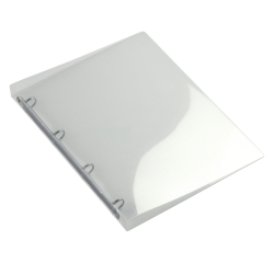Classeur HF2 4 anneaux A4-16mm transparent blanc