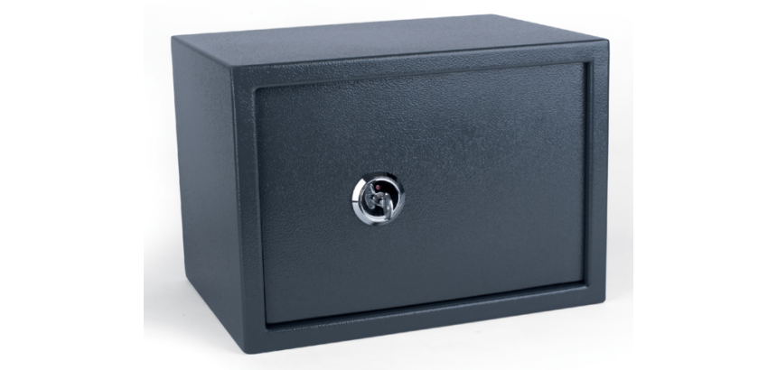 Coffre-fort Pavo 350x250x250mm à clé gris foncé