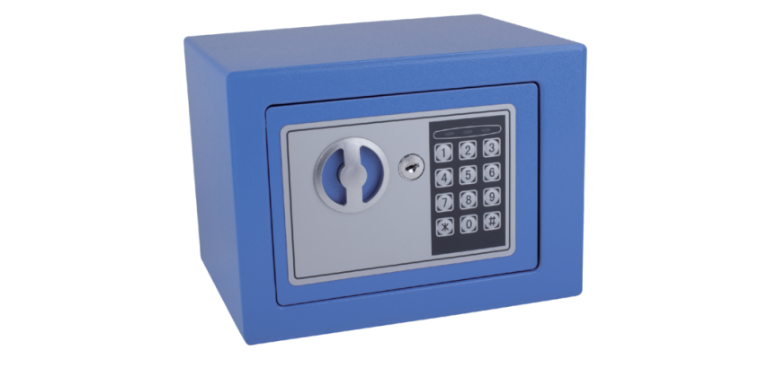 Electronic Pavo Mini Safe 230x170x170mm blue