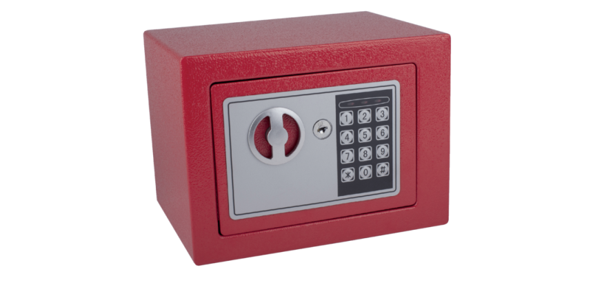 Coffre-fort Pavo Mini électronique 230x170x170mm rouge