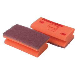 Eponge à récurer Scotch-Brite surface délicate 70x133mm rouge 10 pièces
