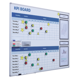 Tableau KPI + kit starter Visual Management 90x120cm