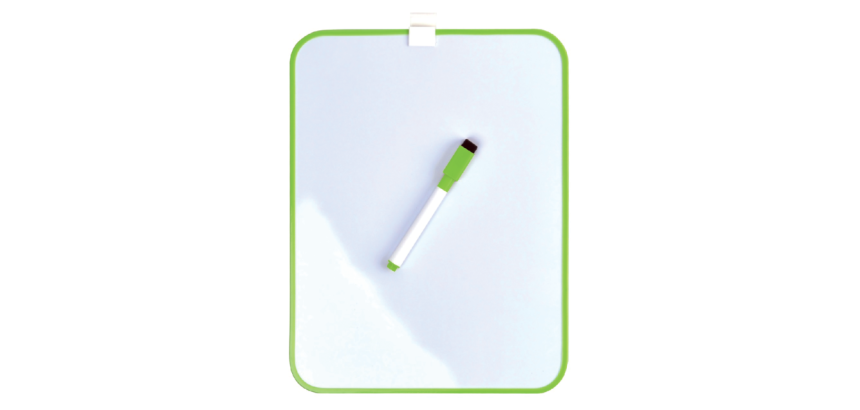 Ardoise magnétique Desq 21,5x28cm + marqueur profil vert