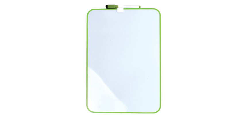 Ardoise magnétique Desq 24x34cm + marqueur profil vert
