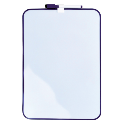 Ardoise magnétique Desq 24x34cm + marqueur profil violet