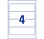 Avery Zweckform Large 59x192mm adhesive white spine labels 25 sheets