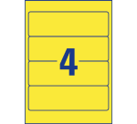 Avery Large 61x192mm Yellow Adhesive Spine Labels 20 Sheets