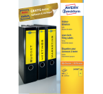 Avery Large 61x192mm Yellow Adhesive Spine Labels 100 Sheets