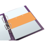 Scheidingsstrook Oxford duo 240x105mm oranje 60 stuks