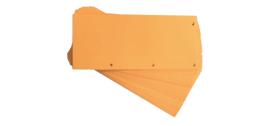 Scheidingsstrook Oxford duo 240x105mm oranje 60 stuks