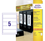 Avery Large Spine Label 54x190mm White 25 Sheets