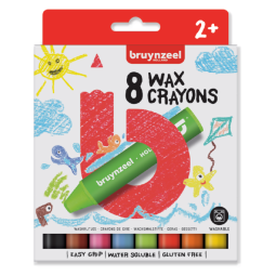 Crayon à la cire Bruynzeel Kids set de 8 pièces assorti