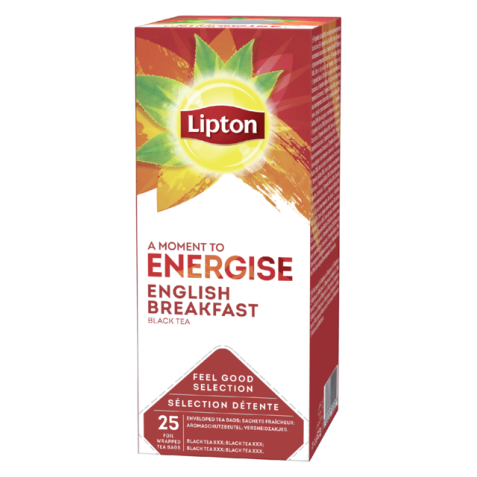 Thé Lipton Energise English Breakfast 25x 1,5g