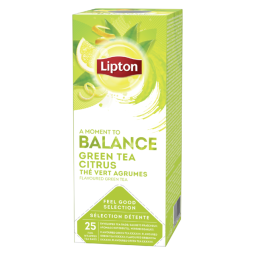 Thé vert agrumes Lipton Balance - Boîte de 25 sachets