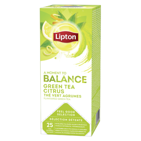 Thee Lipton Balance green tea citrus 25x1.5gr