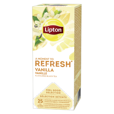 Thé Lipton Refresh Vanille 25x 1,5g