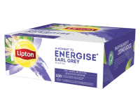 Thé noir Earl Grey Lipton Energise - Boîte de 100 sachets