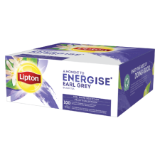 Thé noir Earl Grey Lipton Energise - Boîte de 100 sachets