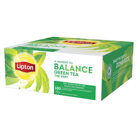 Thé vert Lipton Balance - Boîte de 100 sachets