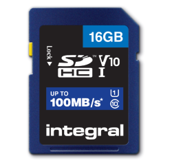 Geheugenkaart Integral SDHC V10 16GB