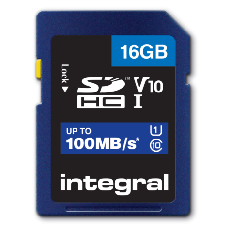 Carte mémoire Integral SDHC V10 16Go