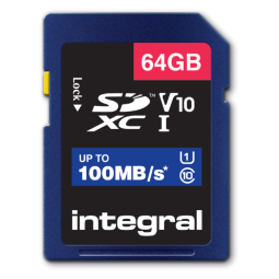 Carte mémoire Integral SDXC V10 64Go